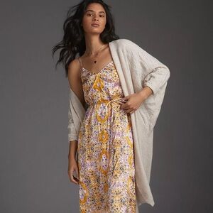 Anthropologie Tanya Slip Midi Dress